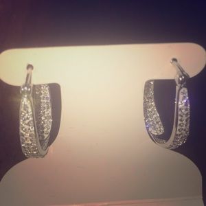 Sparkly costume jewelry earrings